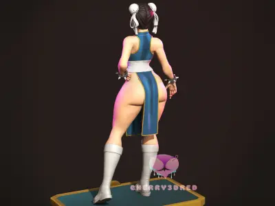 Pin up Chun li Street Fighter Outfit1  3D print STL 3D print model