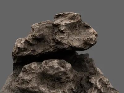 Rock texture Low-poly 3D model