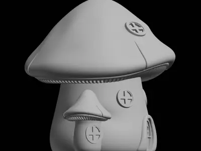 Mushroom House Fantasy Dwelling 3D print model