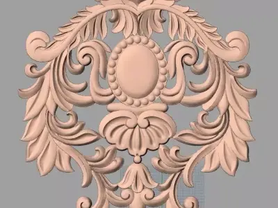 European furniture 3D relief models for CNC wood engraving E247 3D model