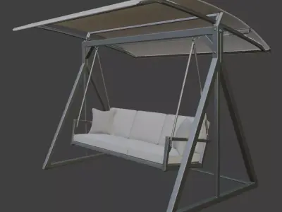 Modern Outdoor Swing 3D model