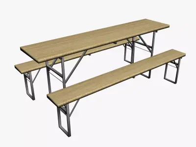 OUTDOOR FURNITURE 16 Low-poly 3D model