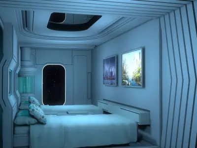 Sci Fi Room 3D model