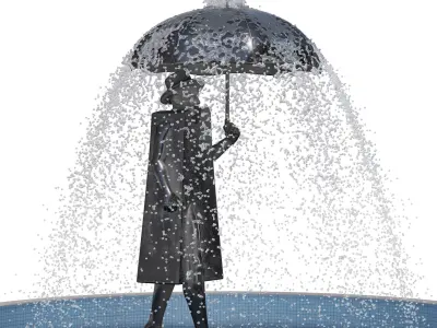  Rain Man Fountain 3D model