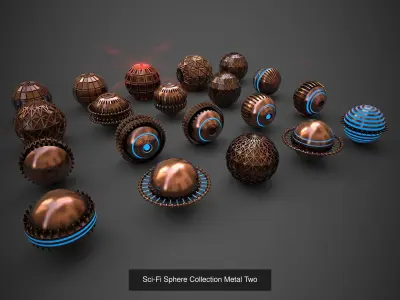 Sci-Fi Sphere Collection-PBR Texture with Unity Pack