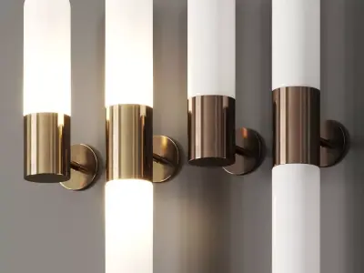 Harris and Harris Azzero Single and Double Wall Lamps 3D model
