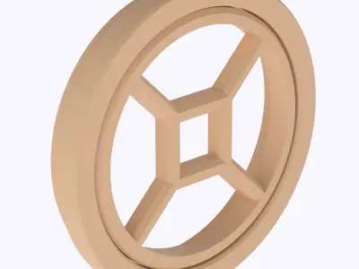 Functional Round window style 4 multi-color  3D print model