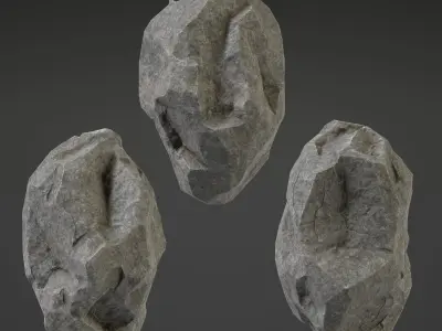 Stone Big - 4th Low-poly 3D model