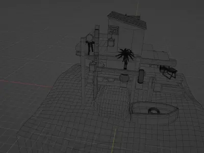 stylized cabin 3d model 3D model
