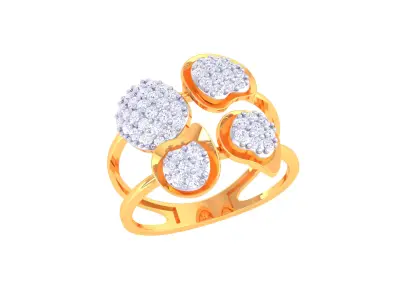 Women Ring MTL 3dm STL OBJ FBX Details 3D print model 36