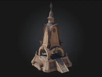 Clock Tower Monument  Sentinel of Time and Legac 3D model