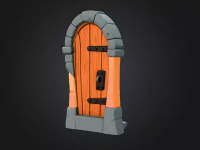 Enchanted Doorway Low-poly 3D model