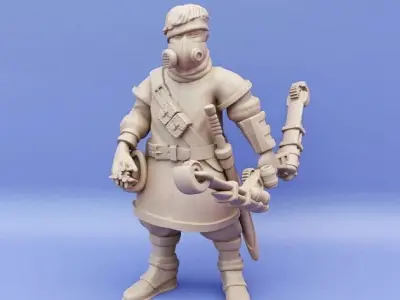 Bauzuk Bombard Archers group 3D print model