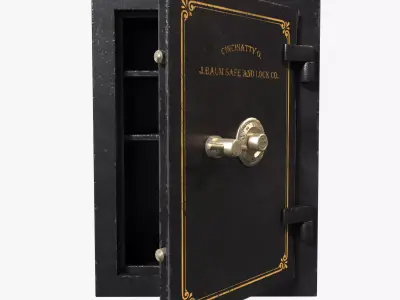 old safe Low-poly 3D model