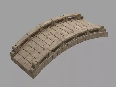 City - Stone Bridge 65 3D model