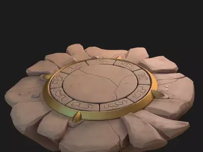 Fantasy platform 3D model