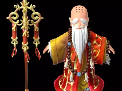 The character of the game - a light master 3D model