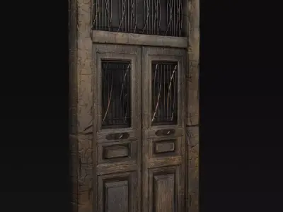 Old Door Low-poly 3D model purchase