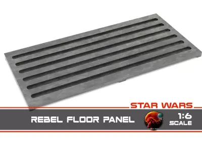 Star Wars Rebel Floor Panel 1-6 scale Hottoys  Free 3D print model