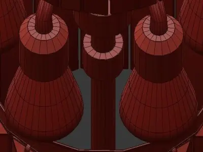 RH 1920S Odeon Clear Glass  3D model