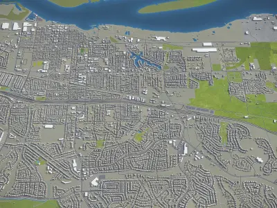 Antioch - City 3D Model Low-poly 3D model