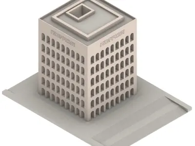  Palazzo della Civilta Italiana 3D model