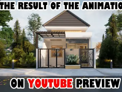 Sketchup enscape exterior and interior  ready for animation 3D model