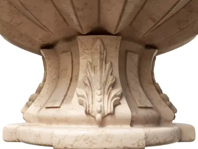 Classic Garden Fountain 03 3D model