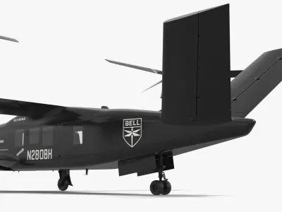  Bell V-280 Vertical Lift Combat Vehicle Flying Black 