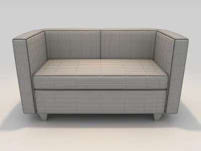 Sofa 2 Seater 5 3D model