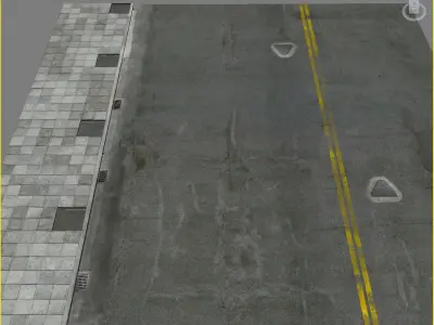 Photorealistic Sidewalks Package 3D model