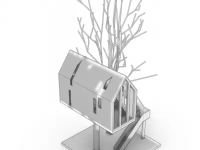  Tree house Lampshade 3D printing model 3D print model