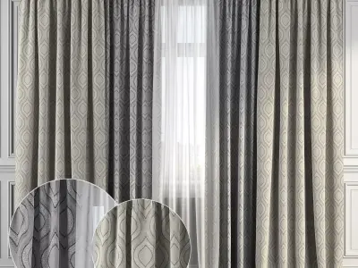 Curtain Set 183 3D model