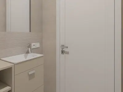 Simle wc room Free 3D model