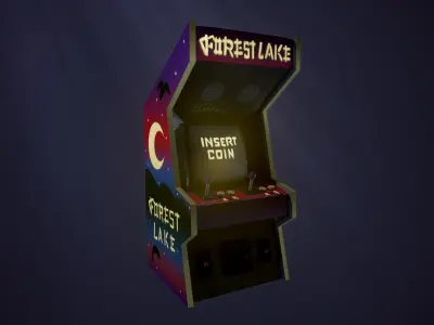 arcade game Low-poly 3D model