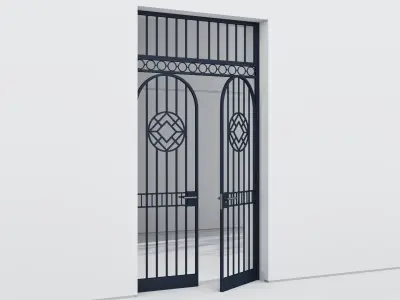 Aluminium door 361 3D model