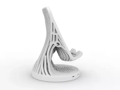 Organic Phone Stand 3D Printable 3D print model