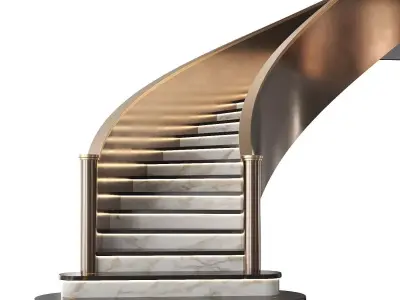 Spiral staircase 19 3D model