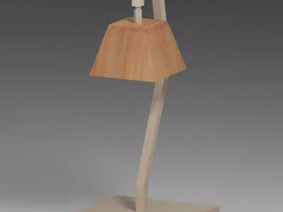 Table Lamp Free low-poly 3D model 2