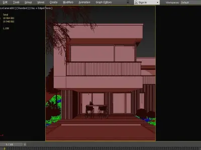 Casa JM Exterior Scene 3D model 3D model