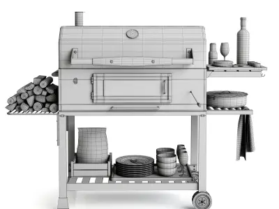 Barbecue 05 3D model