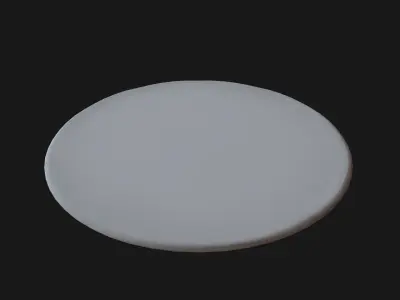 Oval carpet Low-poly 3D model