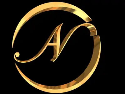 AN Logo 3D Design 3D model 3D model