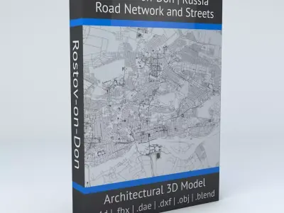 Rostov on Don Road Network and Streets 3D model