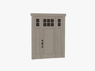 Door 04 Low-poly 3D model purchase