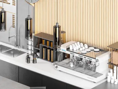 coffee shop 2 3D model