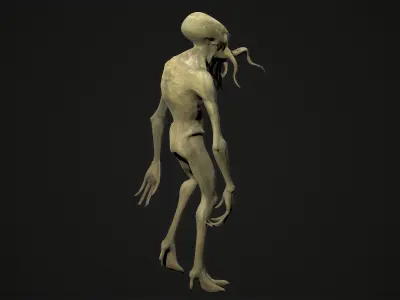 Alien Creature - Game Ready 3D Model Rigged and Animated 3D model