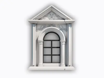 Windows assets Low-poly 3D model