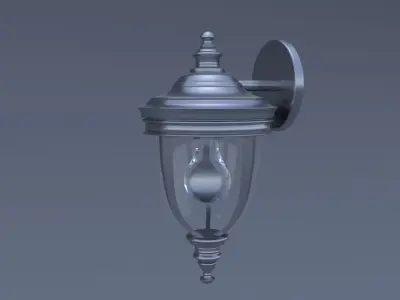 Chandelier and  sconce lightning 3D model