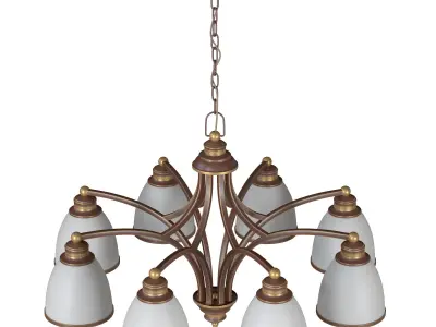 Hanging chandelier A9518LM-8BA 3D model